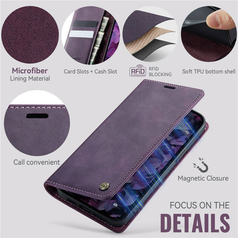 CaseMe iPhone 13 Wallet Case – Magnetic & RFID Blocking - Image 4