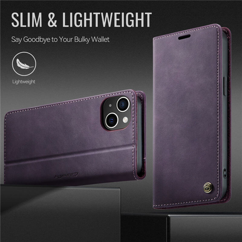 CaseMe iPhone 14 Plus Wallet Case – Magnetic & RFID Blocking