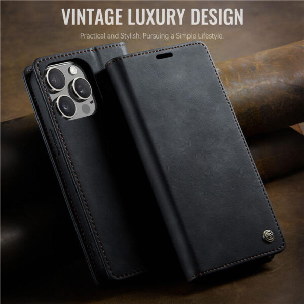 Alternative view of CaseMe iPhone 13 Pro Max Wallet Case – Magnetic & RFID Blocking