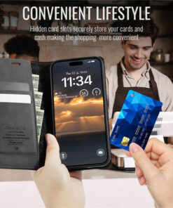 CaseMe iPhone 14 Pro Wallet Case – Magnetic & RFID Blocking - Image 5