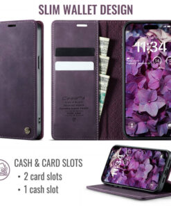 CaseMe iPhone 14 Pro Wallet Case – Magnetic & RFID Blocking - Image 3