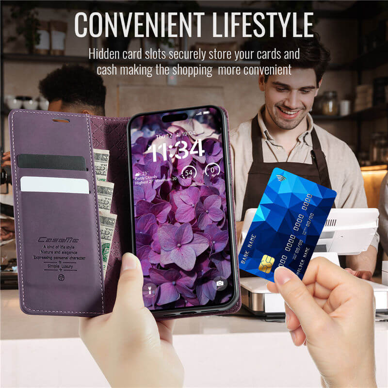 CaseMe iPhone 13 Pro Max Wallet Case – Magnetic & RFID Blocking - Image 5