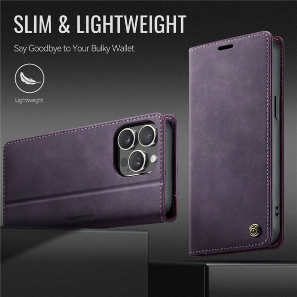 CaseMe iPhone 14 Pro Wallet Case – Magnetic & RFID Blocking - Image 8