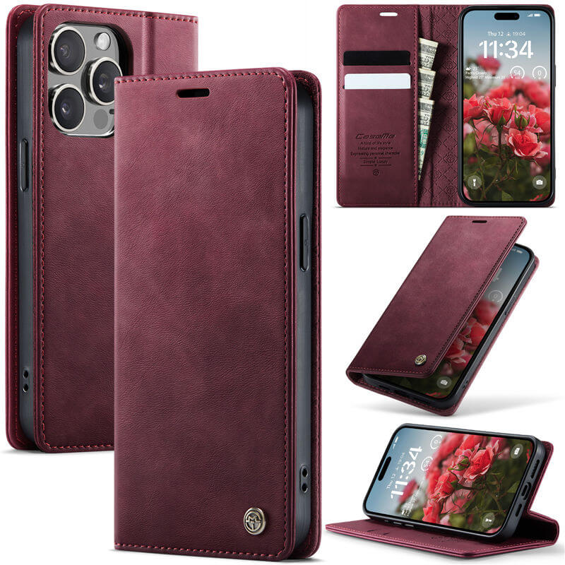 CaseMe iPhone 13 Pro Max Wallet Case – Magnetic & RFID Blocking