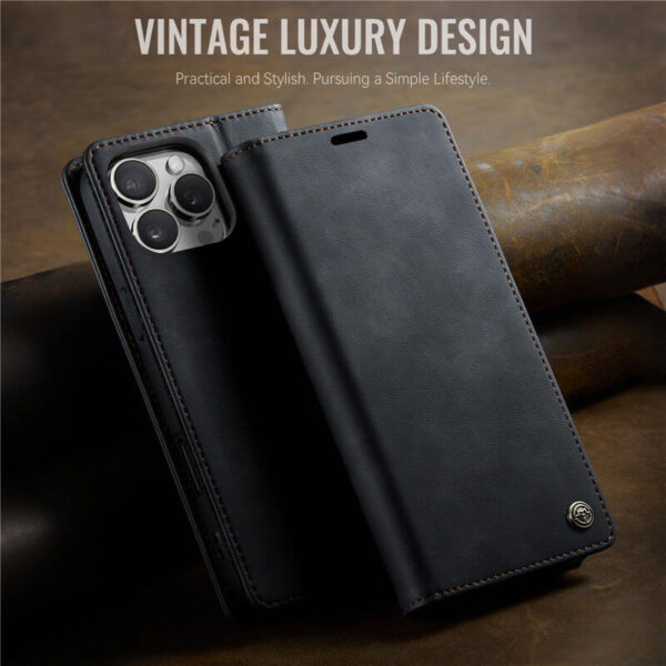 Alternative view of CaseMe iPhone 16 Pro Max Wallet Case – Magnetic & RFID Blocking