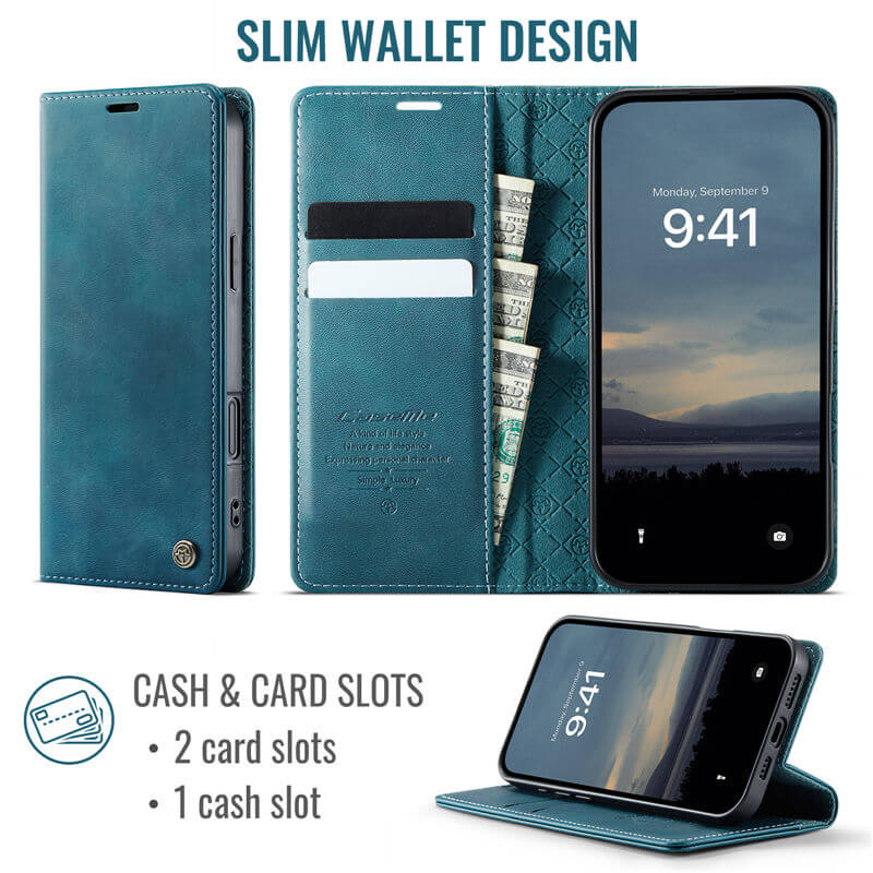 CaseMe iPhone 16 Pro Max Wallet Case – Magnetic & RFID Blocking - Image 3