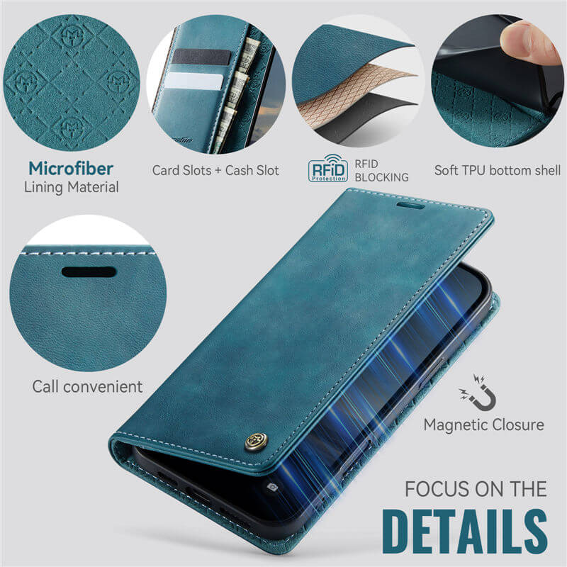 CaseMe iPhone 16 Pro Wallet Case – Magnetic & RFID Blocking - Image 4