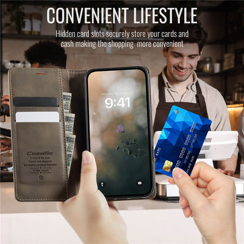 CaseMe iPhone 16 Pro Wallet Case – Magnetic & RFID Blocking - Image 5