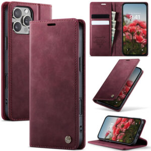 CaseMe iPhone 16 Pro Max Wallet Case – Magnetic & RFID Blocking
