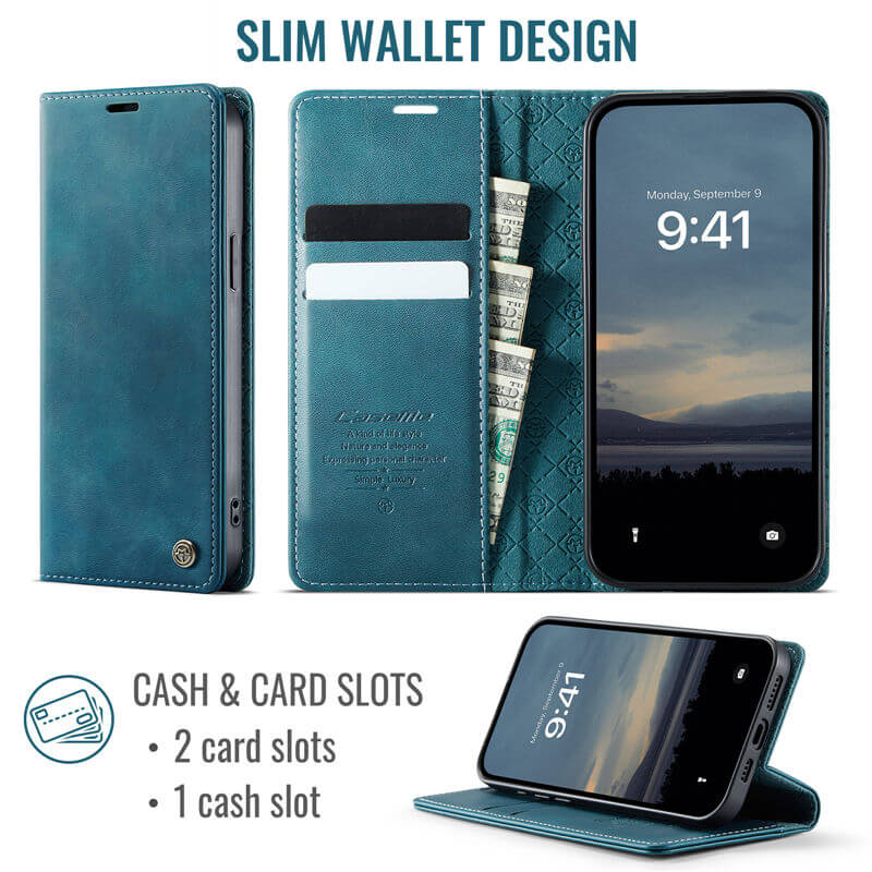 CaseMe iPhone 17e Wallet Case – Magnetic & RFID Blocking - Image 3