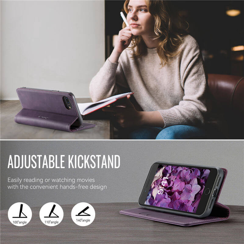 CaseMe iPhone 7 Plus/8 Plus Wallet Case – Magnetic & RFID Blocking - Image 6