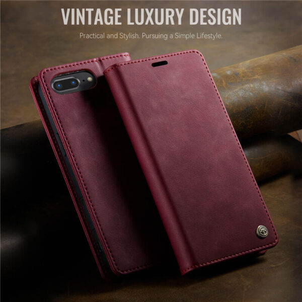 Alternative view of CaseMe iPhone 7 Plus/8 Plus Wallet Case – Magnetic & RFID Blocking
