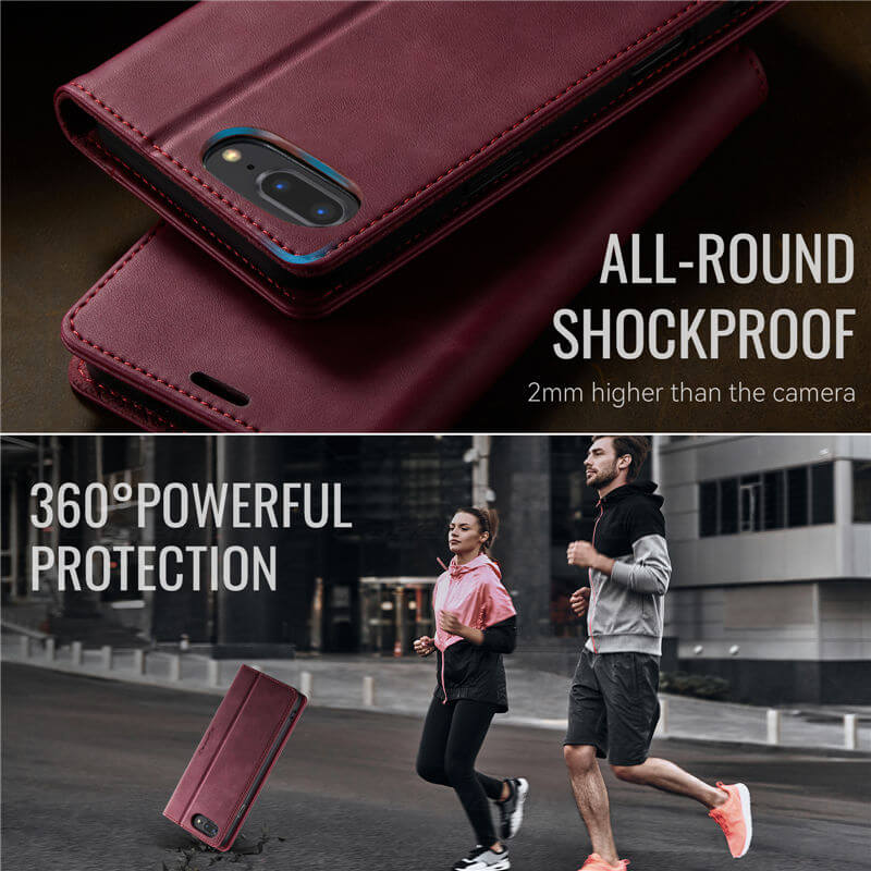 CaseMe iPhone 7 Plus/8 Plus Wallet Case – Magnetic & RFID Blocking - Image 7