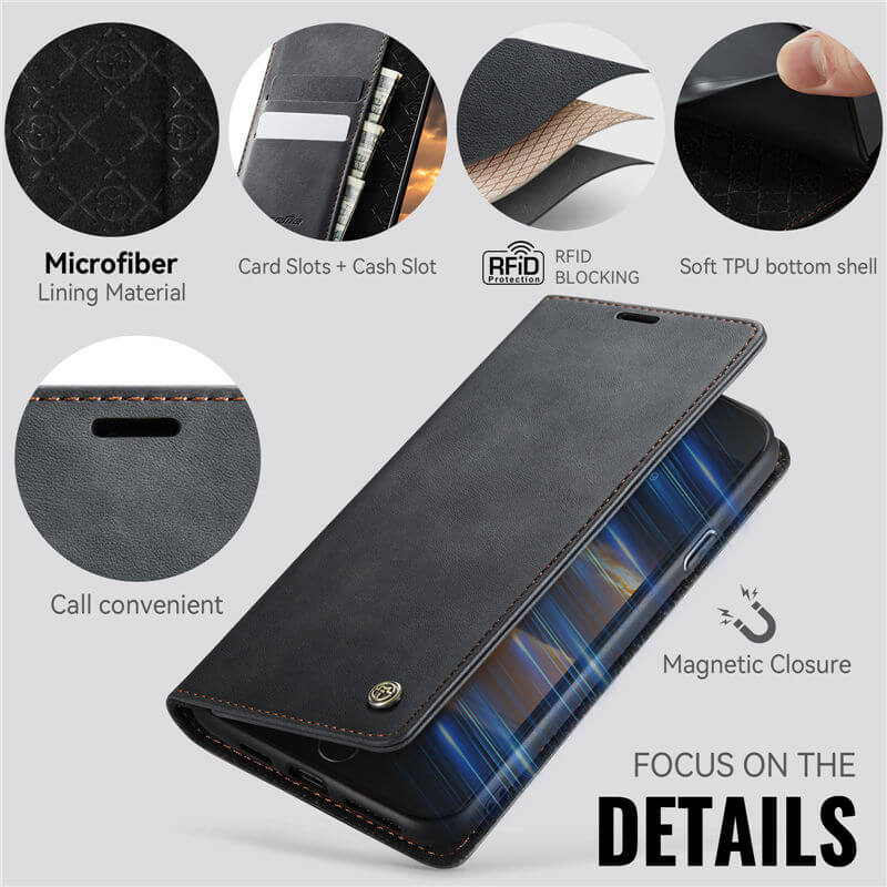 CaseMe iPhone 7/8/SE 2020/SE 2022 Wallet Case – Magnetic & RFID Blocking - Image 4