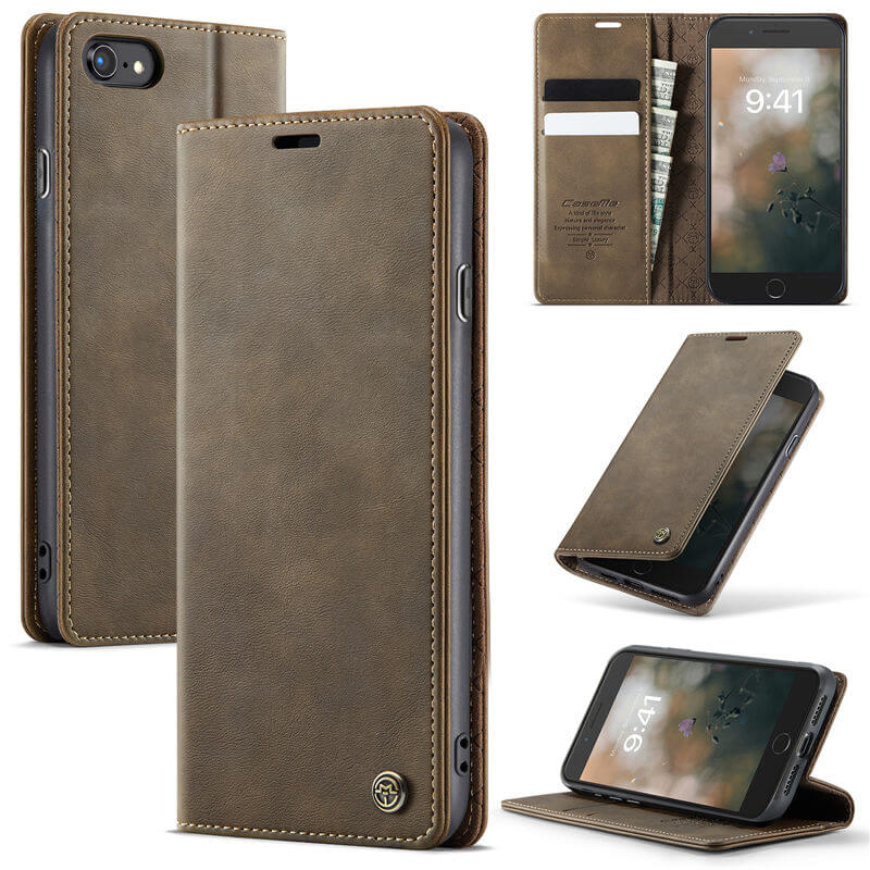 CaseMe iPhone 7/8/SE 2020/SE 2022 Wallet Case – Magnetic & RFID Blocking
