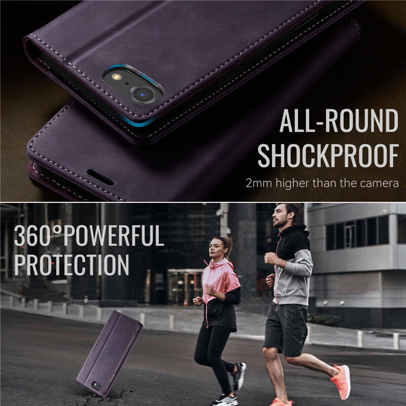 CaseMe iPhone 7/8/SE 2020/SE 2022 Wallet Case – Magnetic & RFID Blocking - Image 7