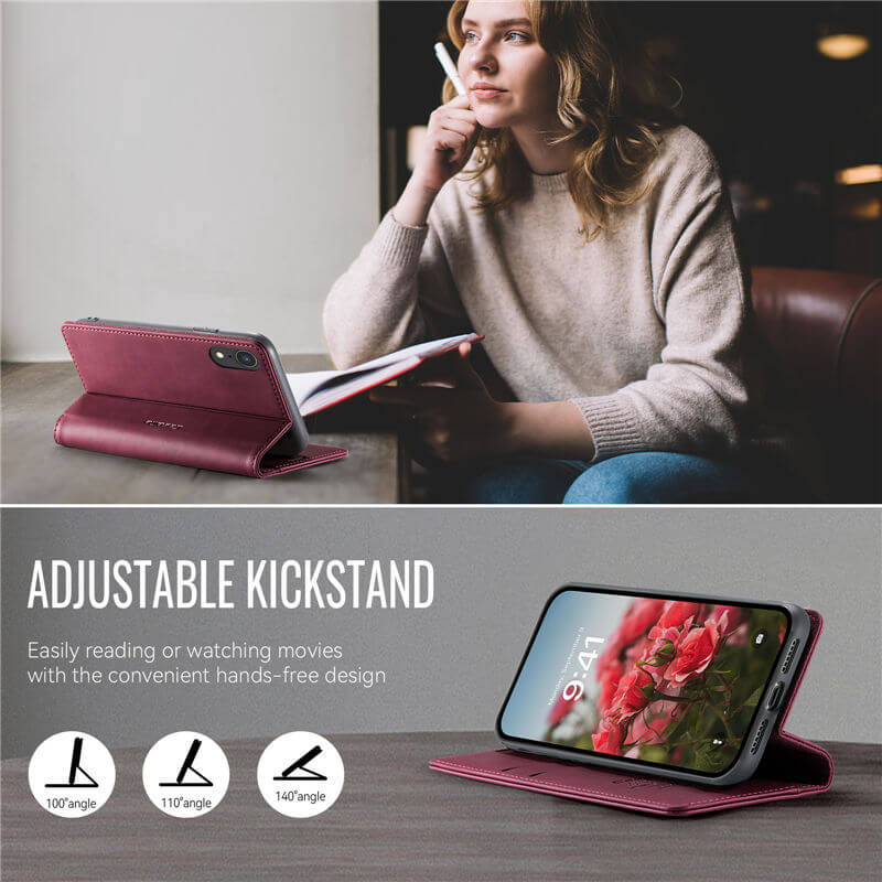 CaseMe iPhone XR Wallet Case – Magnetic & RFID Blocking - Image 6