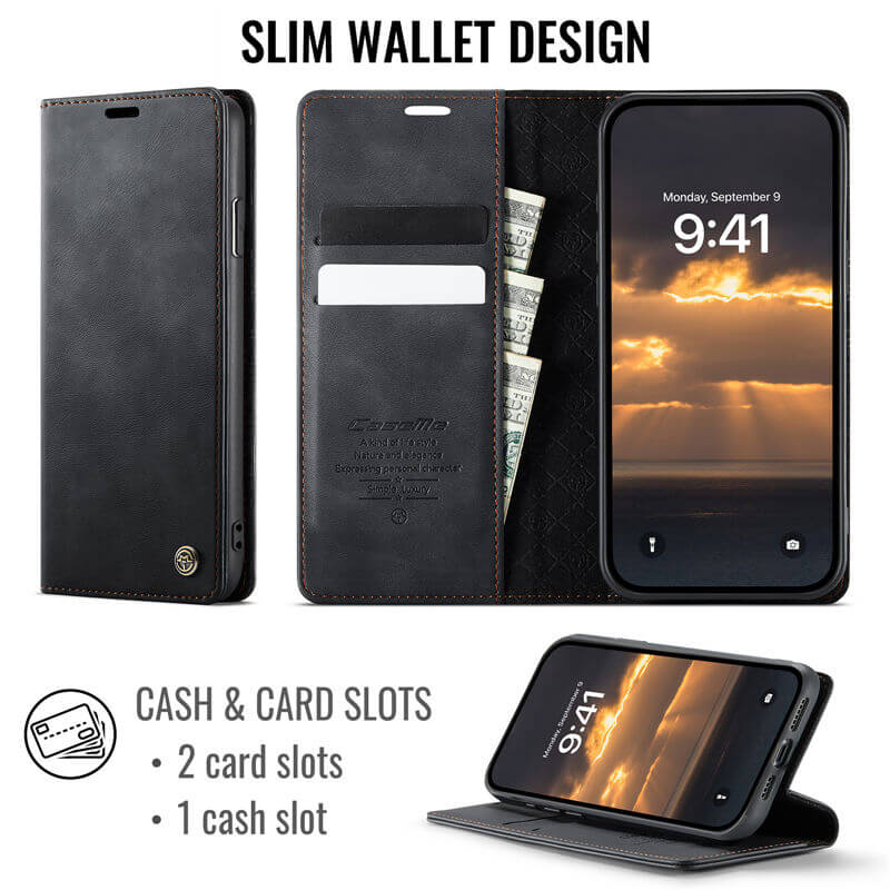 CaseMe iPhone XS Max Wallet Case – Magnetic & RFID Blocking - Image 3