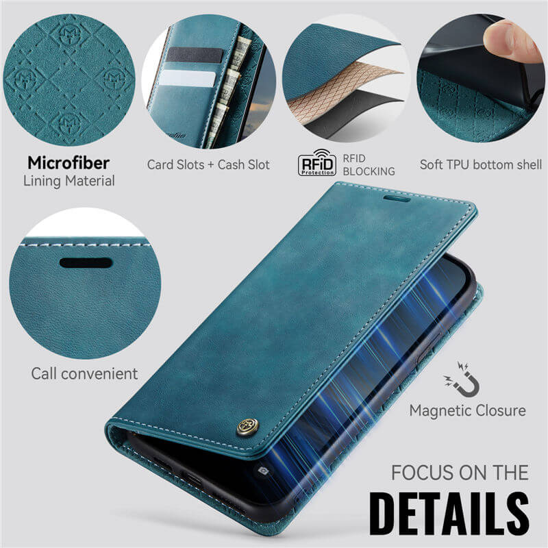 CaseMe iPhone XS Max Wallet Case – Magnetic & RFID Blocking - Image 4