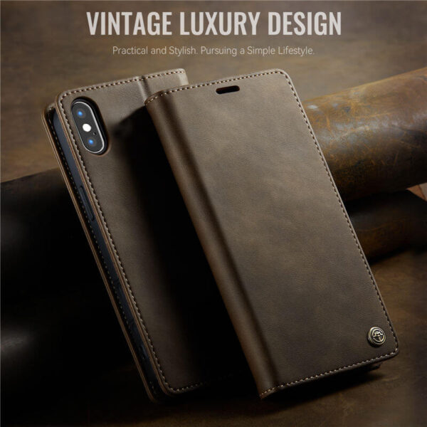 Alternative view of CaseMe iPhone X/XS Wallet Case – Magnetic & RFID Blocking