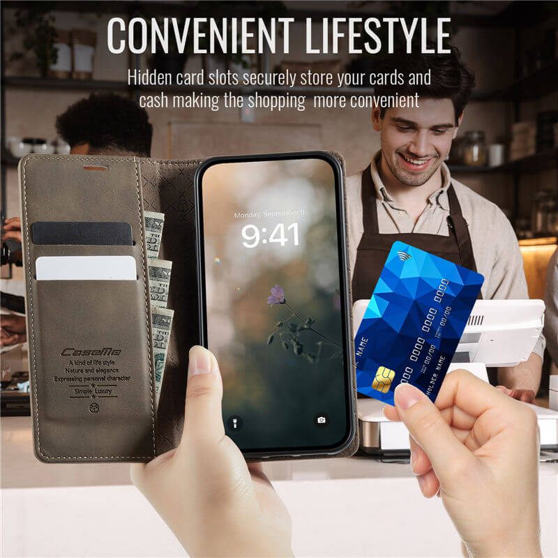 CaseMe iPhone XS Max Wallet Case – Magnetic & RFID Blocking - Image 5