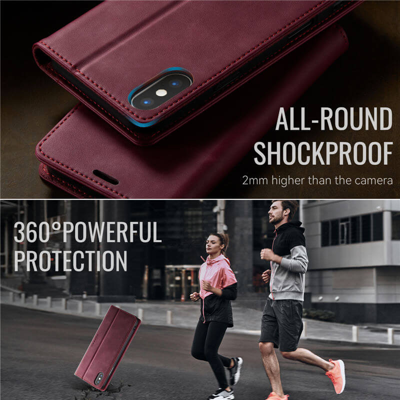 CaseMe iPhone XS Max Wallet Case – Magnetic & RFID Blocking - Image 7
