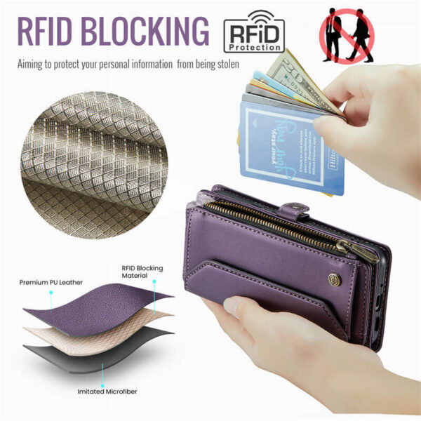 CaseMe Google Pixel 10/Pixel 10 Pro RFID Wallet Crossbody Case with Wireless Charging - Image 7