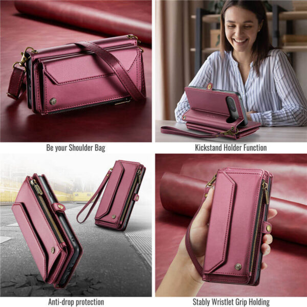 CaseMe Google Pixel 10/Pixel 10 Pro RFID Wallet Crossbody Case with Wireless Charging - Image 8