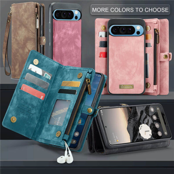 Alternative view of CaseMe Google Pixel 10 Pro XL Wallet Case with Wrist Strap