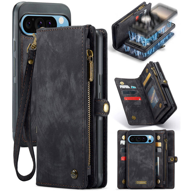 CaseMe Google Pixel 10 Pro XL Wallet Case with Wrist Strap