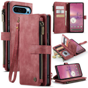 CaseMe Google Pixel 10 Pro XL Wallet Kickstand Case with Wrist Strap