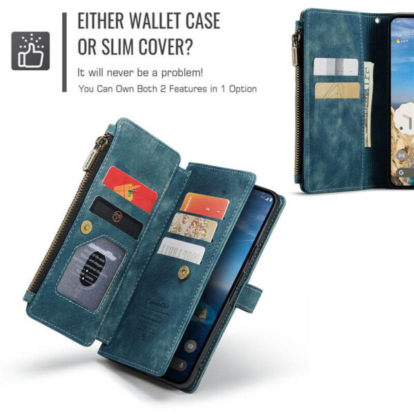 CaseMe Google Pixel 10/Pixel 10 Pro Wallet Kickstand Case with Wrist Strap - Image 7