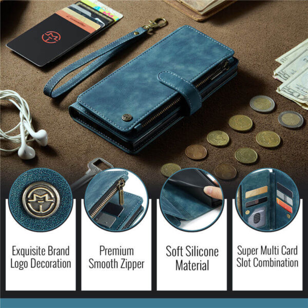 CaseMe Google Pixel 10/Pixel 10 Pro Wallet Kickstand Case with Wrist Strap - Image 11