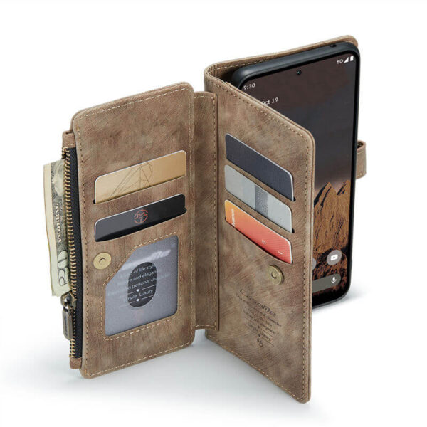 CaseMe Google Pixel 10/Pixel 10 Pro Wallet Kickstand Case with Wrist Strap - Image 8