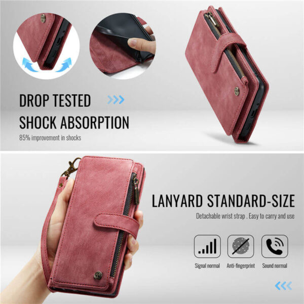 CaseMe Google Pixel 10/Pixel 10 Pro Wallet Kickstand Case with Wrist Strap - Image 9