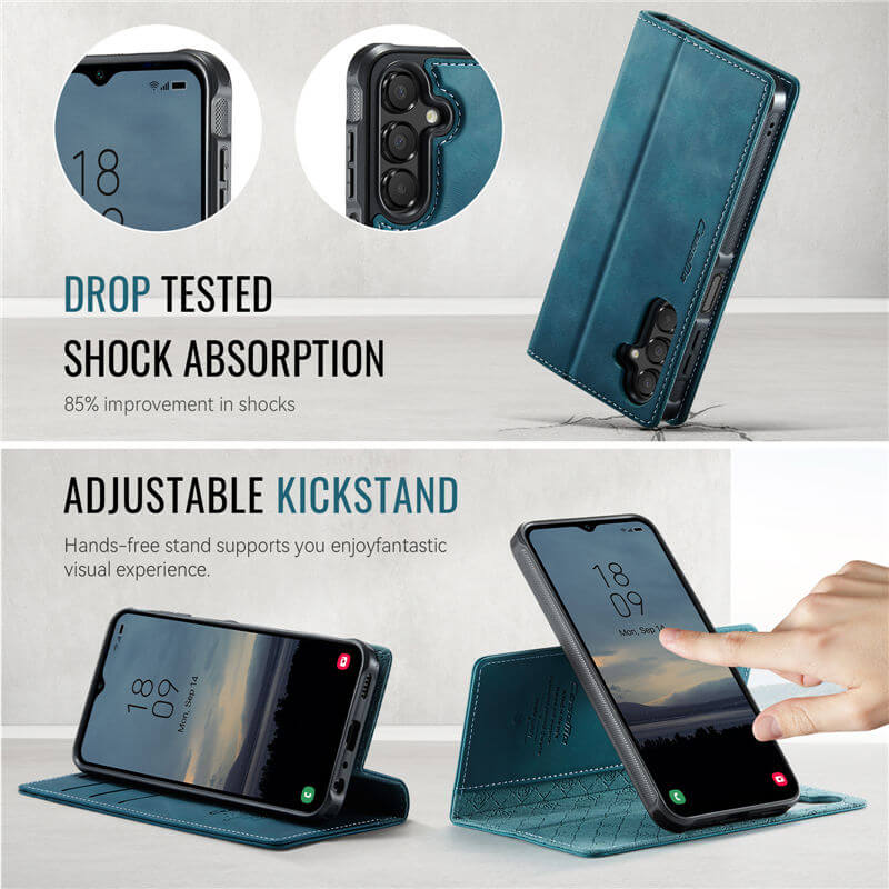 CaseMe Samsung Galaxy A14 2-in-1 Magnetic Wallet Case with RFID Blocking - Image 6