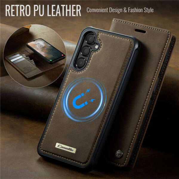 Alternative view of CaseMe Samsung Galaxy A14 2-in-1 Magnetic Wallet Case with RFID Blocking