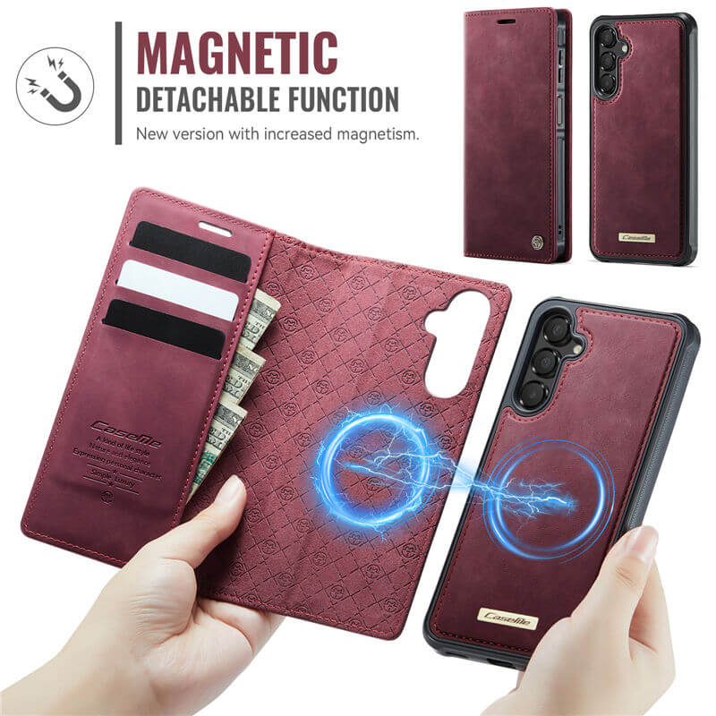 CaseMe Samsung Galaxy A14 2-in-1 Magnetic Wallet Case with RFID Blocking - Image 4