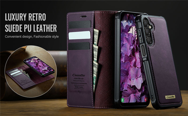 CaseMe Samsung Galaxy A14 2-in-1 Magnetic Wallet Case