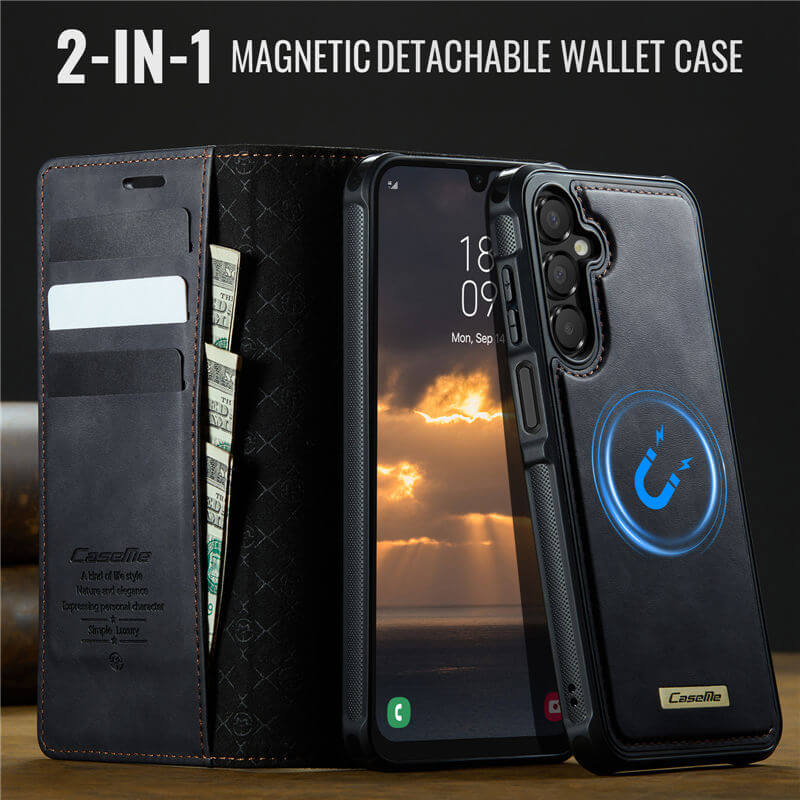 CaseMe Samsung Galaxy A15 2-in-1 Magnetic Wallet Case with RFID Blocking - Image 8
