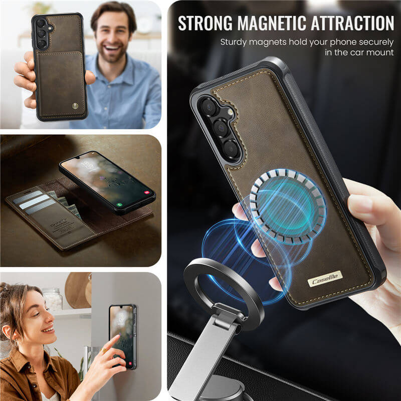CaseMe Samsung Galaxy A16 5G 2-in-1 Magnetic Wallet Case with RFID Blocking - Image 5