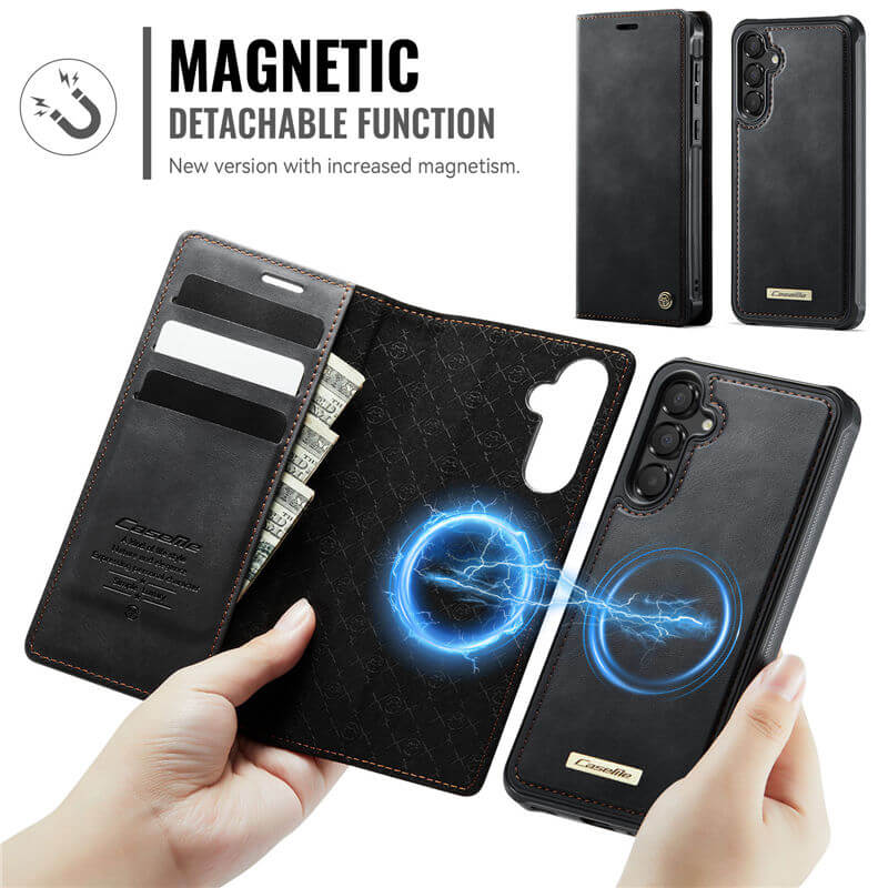 CaseMe Samsung Galaxy A35 2-in-1 Magnetic Wallet Case with RFID Blocking - Image 4