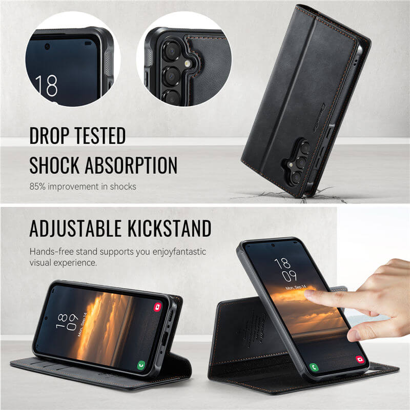 CaseMe Samsung Galaxy A55 2-in-1 Magnetic Wallet Case with RFID Blocking - Image 6