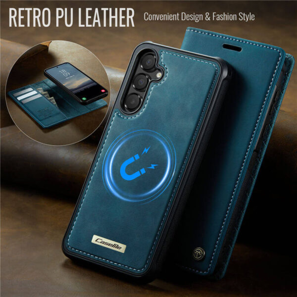Alternative view of CaseMe Samsung Galaxy A55 2-in-1 Magnetic Wallet Case with RFID Blocking