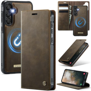 CaseMe Samsung Galaxy A35 2-in-1 Magnetic Wallet Case with RFID Blocking