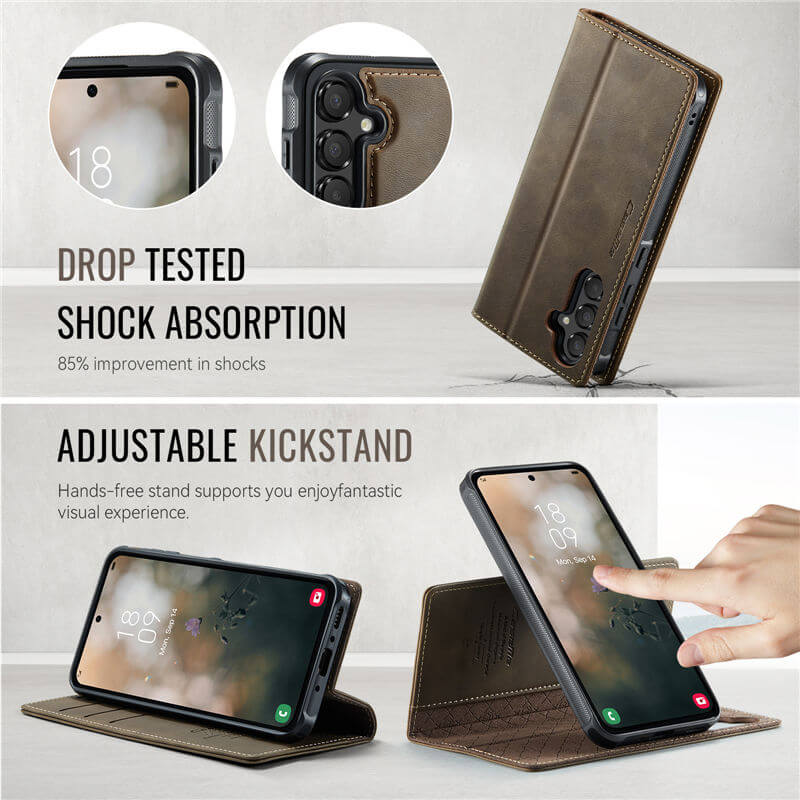 CaseMe Samsung Galaxy A35 2-in-1 Magnetic Wallet Case with RFID Blocking - Image 6