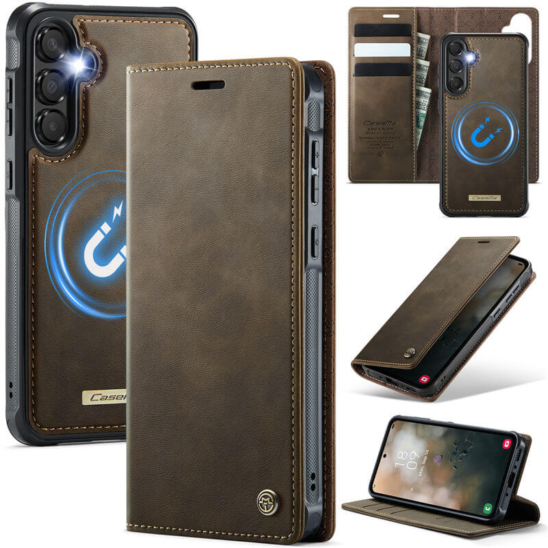 CaseMe Samsung Galaxy A35 2-in-1 Magnetic Wallet Case with RFID Blocking