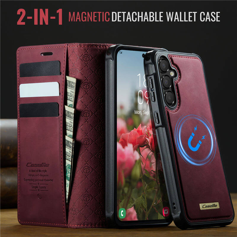CaseMe Samsung Galaxy A35 2-in-1 Magnetic Wallet Case with RFID Blocking - Image 8
