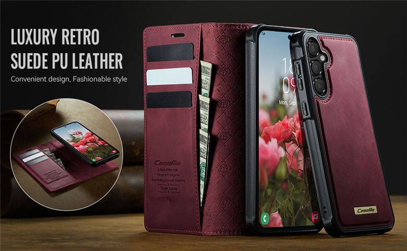 CaseMe Samsung Galaxy A35 2-in-1 Magnetic Wallet Case