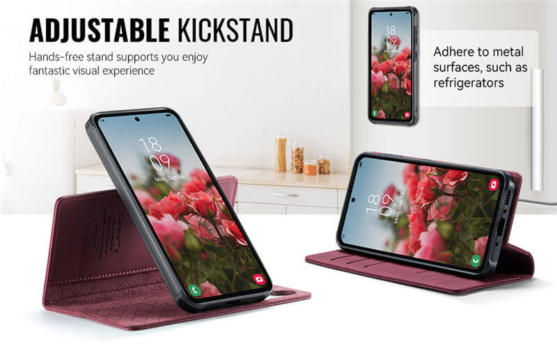 CaseMe Samsung Galaxy A55 2-in-1 Magnetic Wallet Case